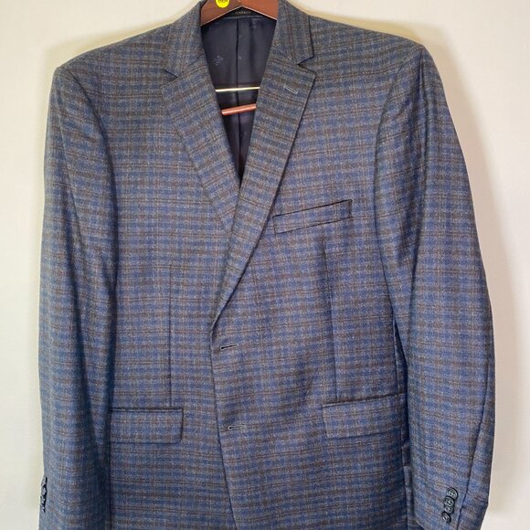 Jos a. Bank Reserve Blue/Black Checkered Blazer - Picture 2 of 7